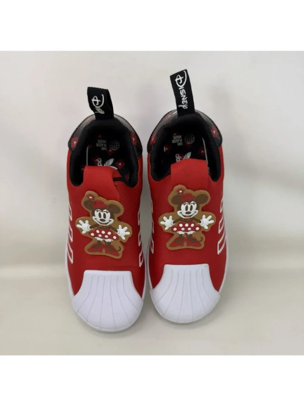Adidas Superstar 360 Disney Minnie Mouse Slip On Shoes Red Toddler Size 11